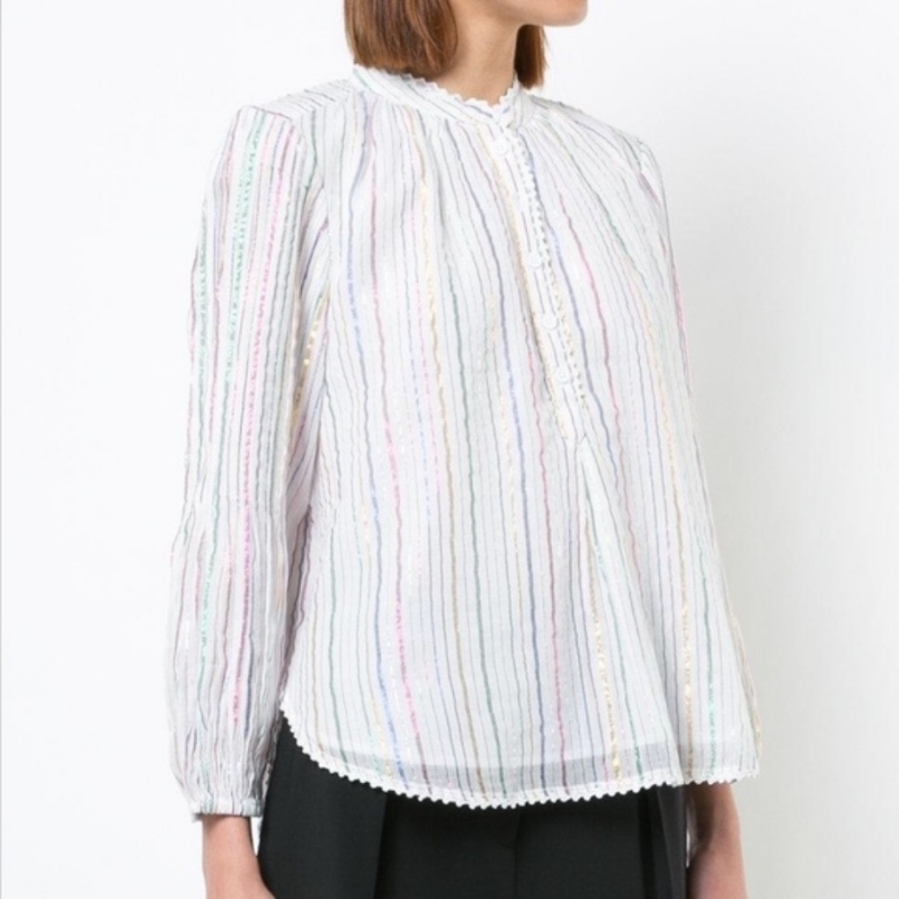 Apiece Apart Papyrus Striped Blouse 2